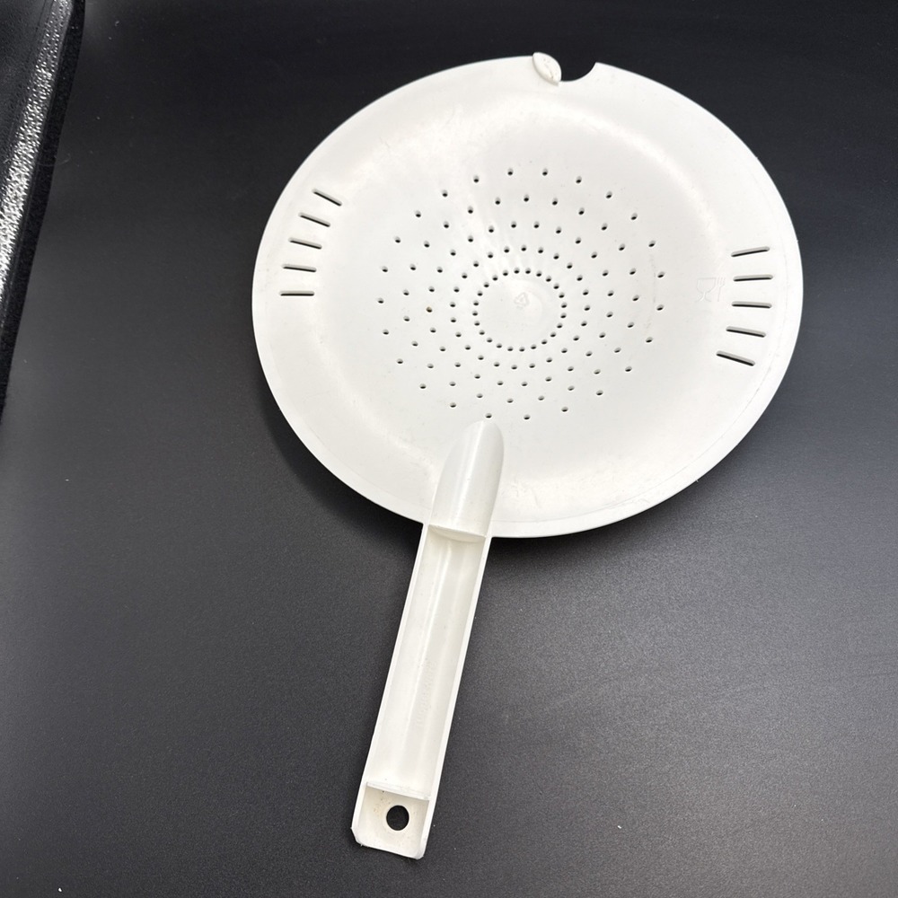 Tupperware Double Colander Twist N Lock Strainer Top Only White Replacement